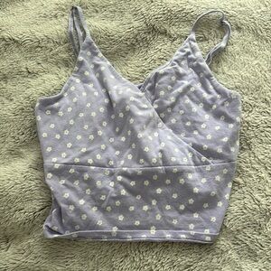 Hollister Flower Crossover Tank Small